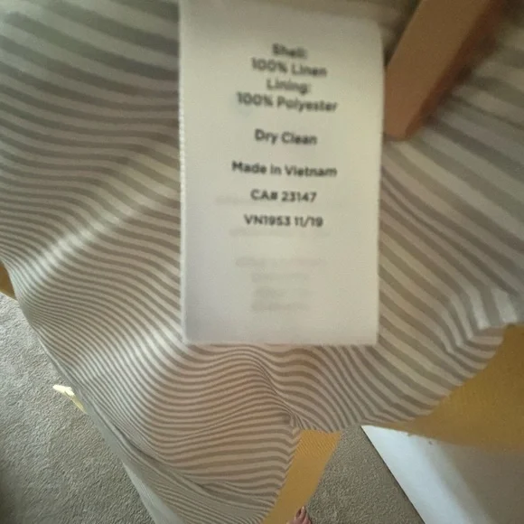 sunny yellow linen jacket, Talbots, size 12 - Picture 5 of 7